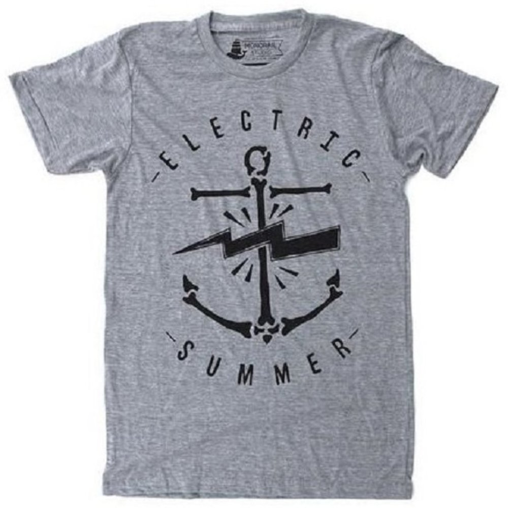 T-ShirtUnisex Gray Graphic T-Shirt Electric Summer - Size X-Large - New with Tag